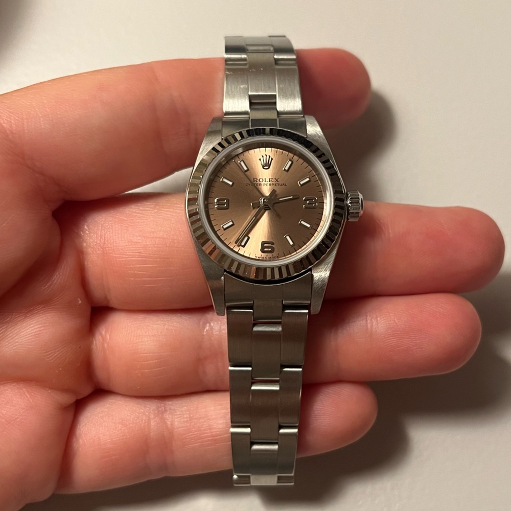 Rolex Oyster Perpetual Rose With Box & Papers